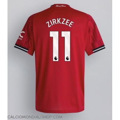 Maglie da calcio Manchester United Joshua Zirkzee #11 Prima Maglia 2025-26 Manica Corta Maglie da calcio Manchester United Joshua Zirkzee #11 Prima Maglia 2025-26 Manica Corta